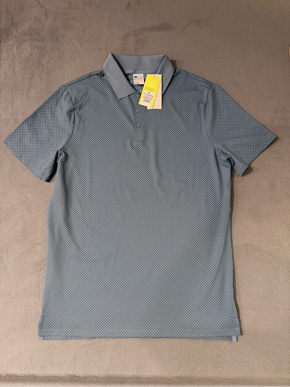 all in motion - Men’s Light Blue Textured Polo